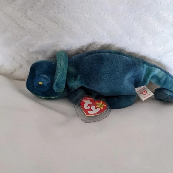 Rainbow the Chameleon Beanie Baby - Picture 2 of 3